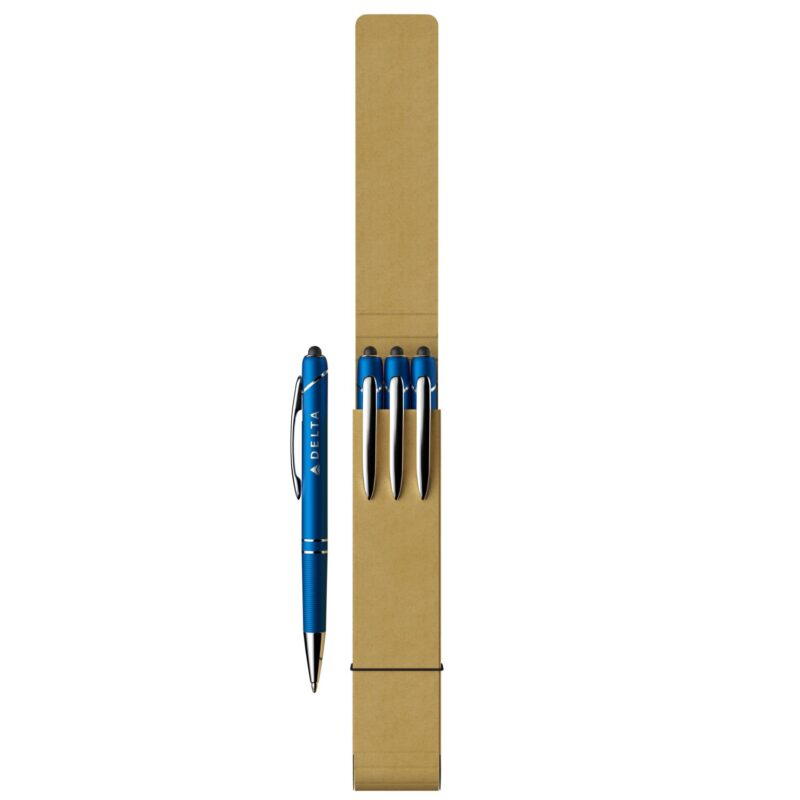Custom 3-Piece Glacio Pen Set with Recycled Case - 5