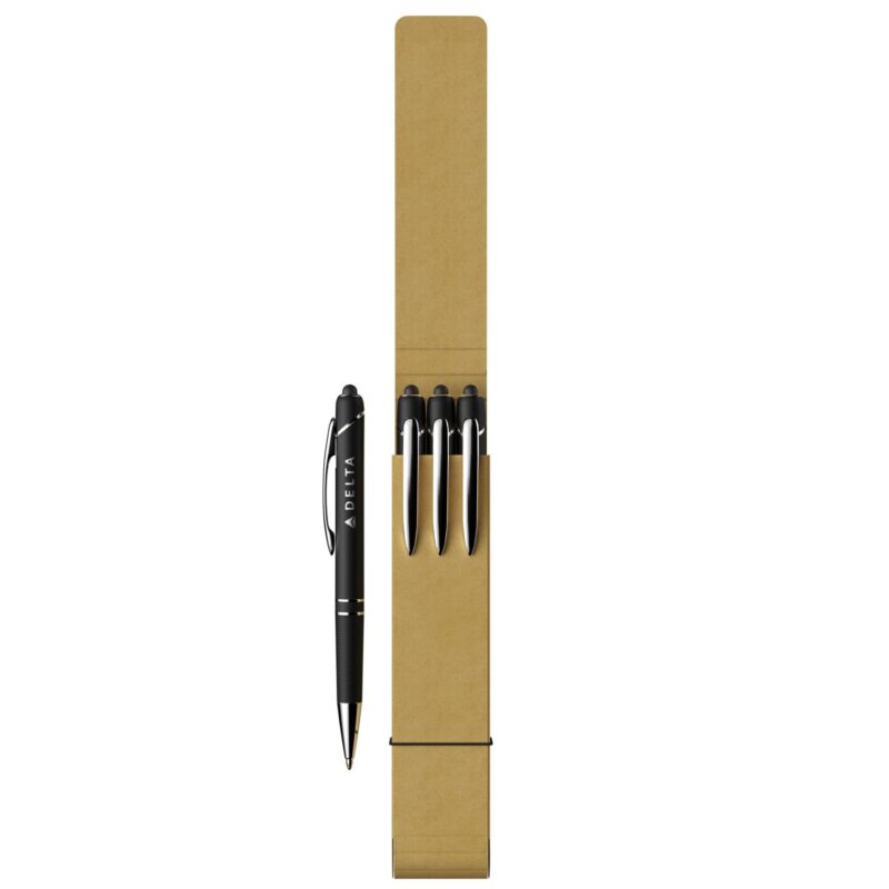 Custom 3-Piece Glacio Pen Set with Recycled Case - 6