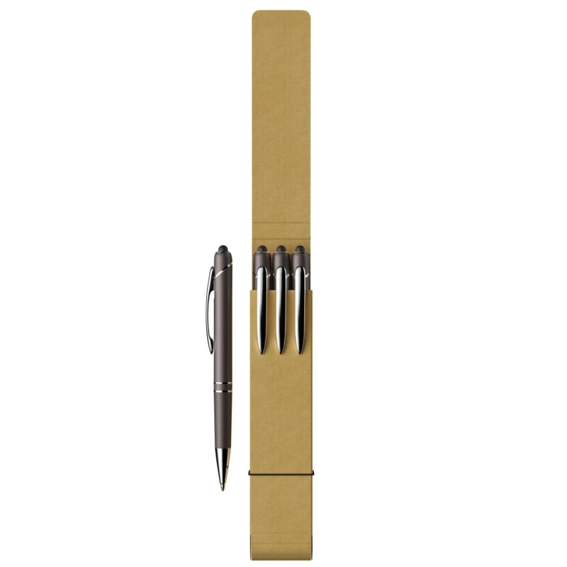 Custom 3-Piece Glacio Pen Set with Recycled Case - 8