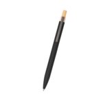 Custom Recycled Aluminum Pen With Bamboo Plunger - 7