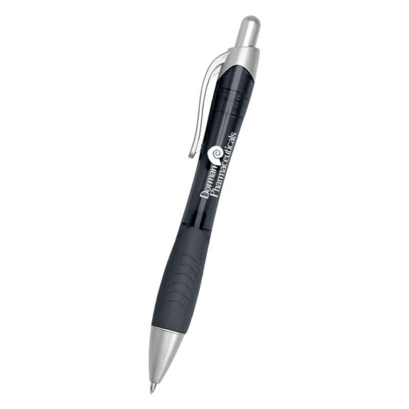 Custom Rio Gel Pen With Contoured Rubber Grip - 7