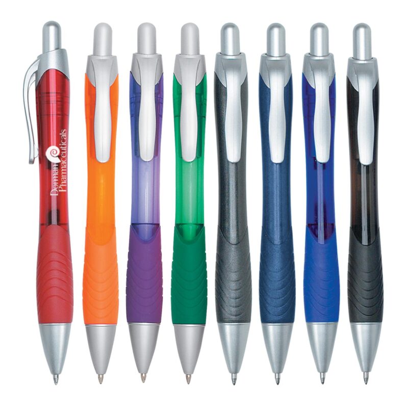 Custom Rio Gel Pen With Contoured Rubber Grip