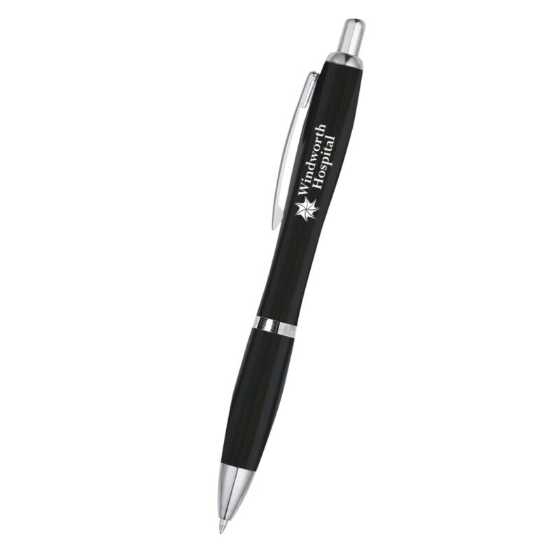 Custom Satin Pen With Antimicrobial Additive - 1
