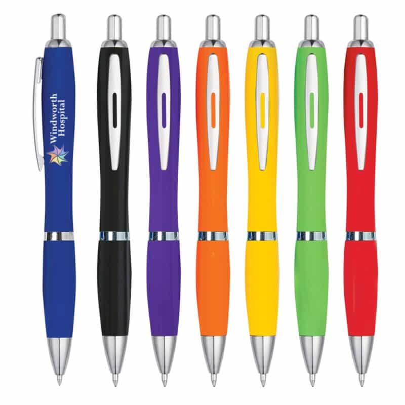 Custom Satin Pen With Antimicrobial Additive