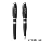 Custom Cerruti 1881® Bicolore Ballpoint & Rollerball Pen Gift Set