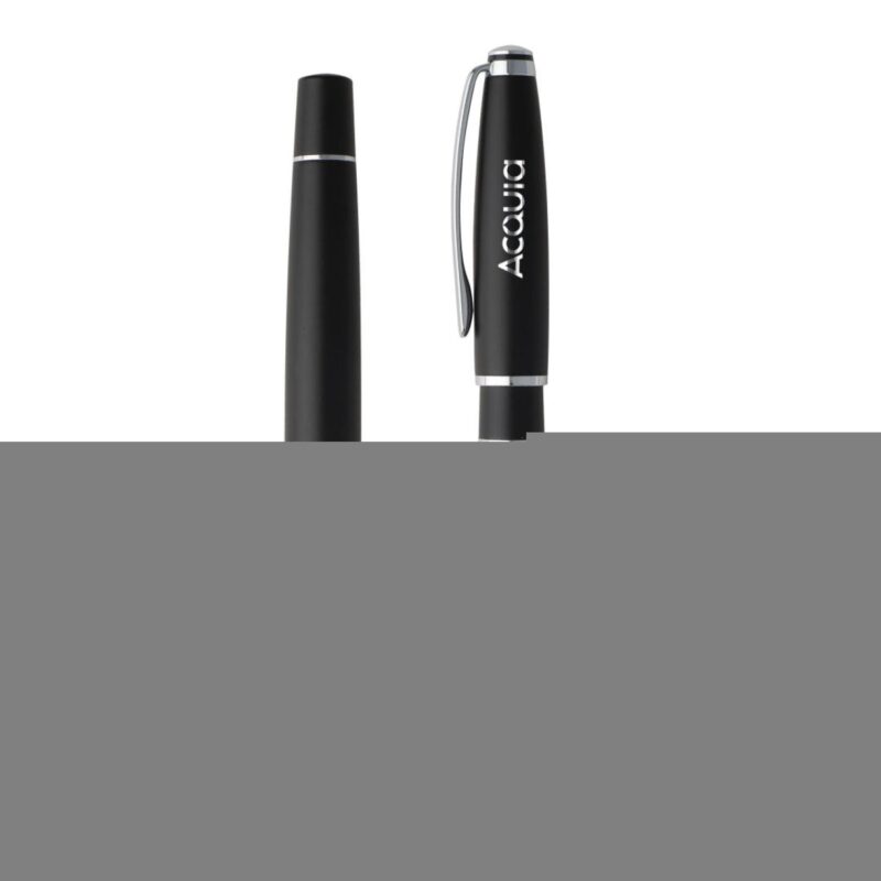 Custom Cerruti 1881® Bicolore Ballpoint & Rollerball Pen Gift Set - 2