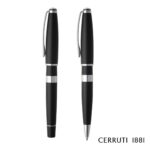 Custom Cerruti 1881® Bicolore Ballpoint & Rollerball Pen Gift Set - 3