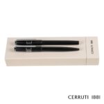 Custom Cerruti 1881® Block Ballpoint Pen & Fountain Pen Gift Set - 1
