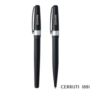 Custom Cerruti 1881® Canal Ballpoint Pen & Rollerball Pen Gift Set