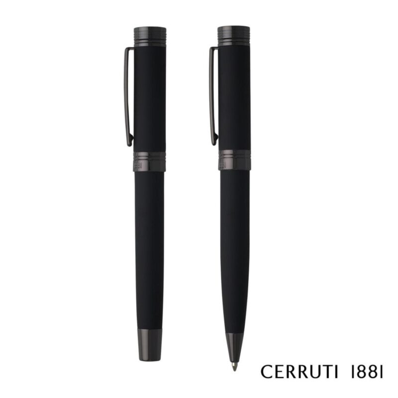 Custom Cerruti 1881® Zoom Ballpoint & Fountain Pen Gift Set - 3