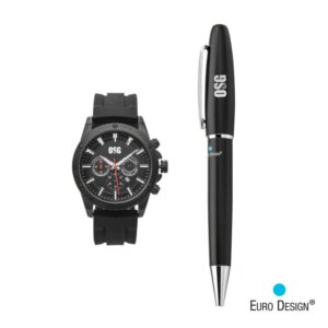 Custom Euro Design® Bernau Watch/Pen Set