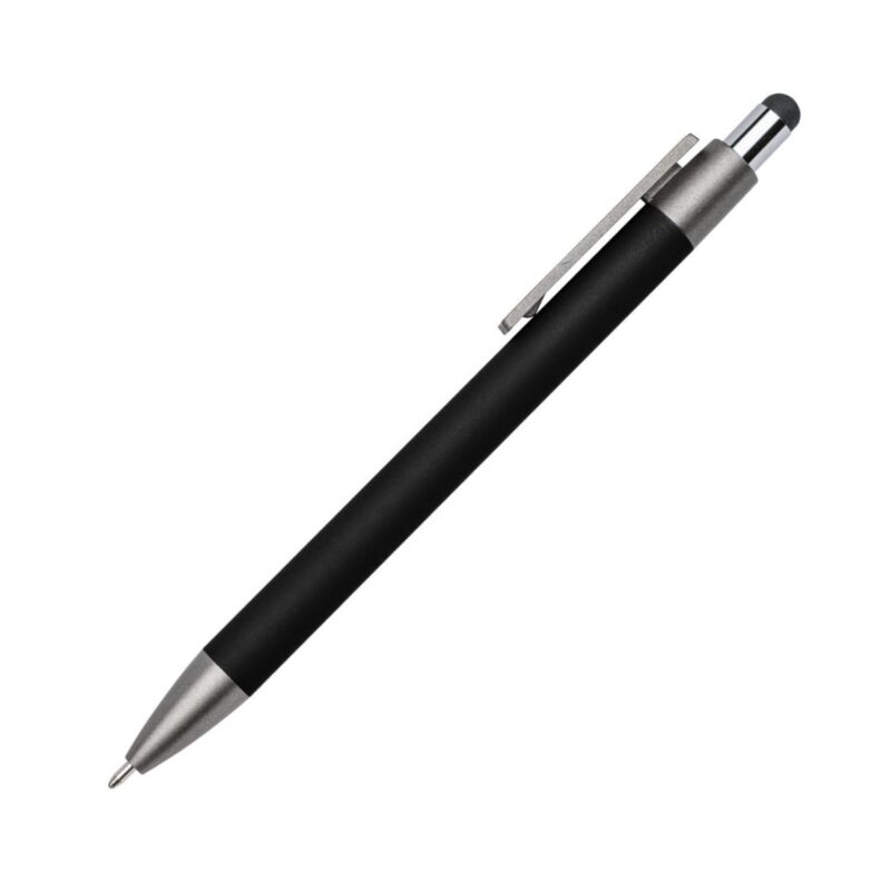 Custom Hughes Metal Pen w/Wood Clip & Black Refill - 1