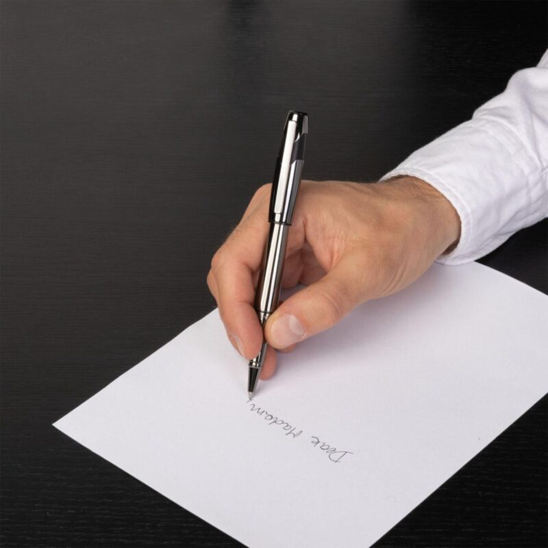 Custom Hugo Boss® Chevron Pen - 6