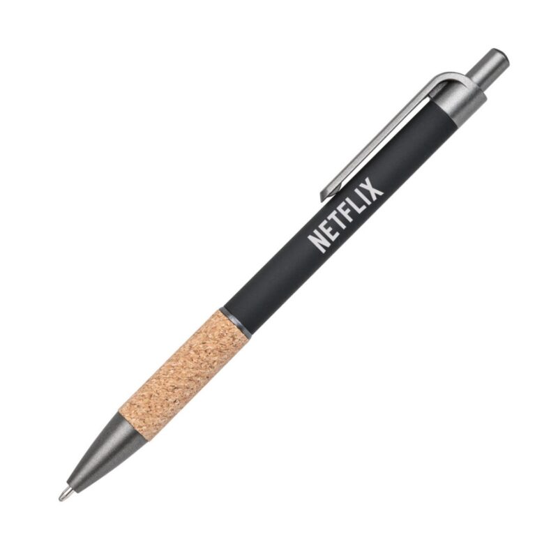 Custom Otto Metal Pen w/Cork Grip & Black Refill