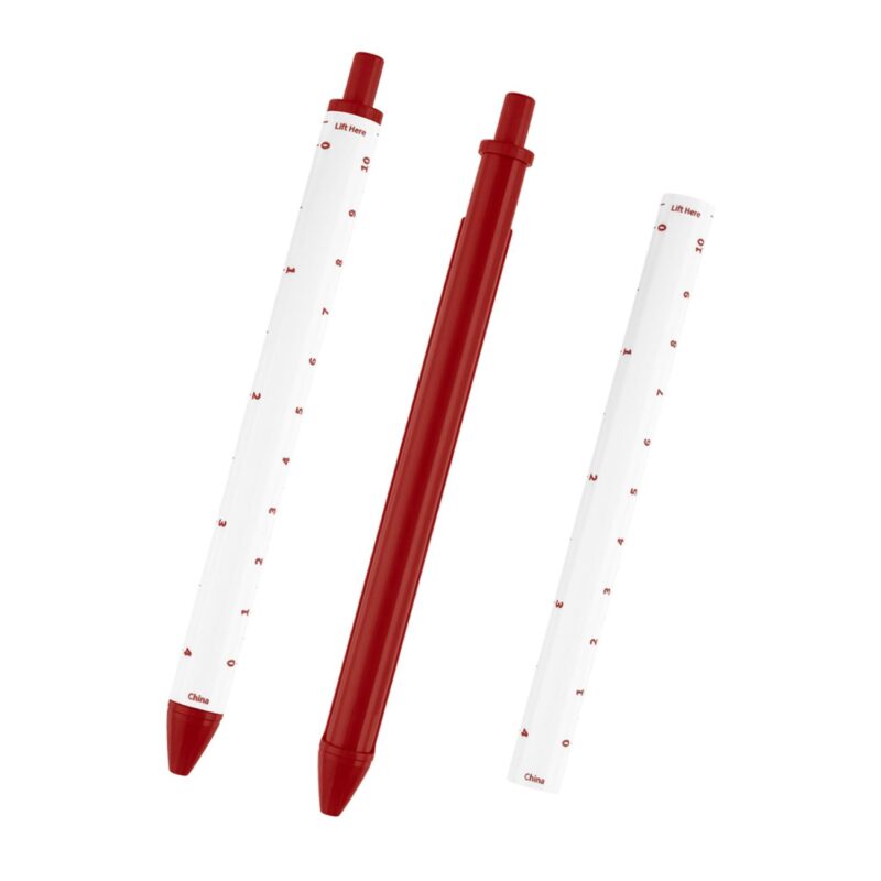 Custom Straight Line Pen With 4" Ruler - 7