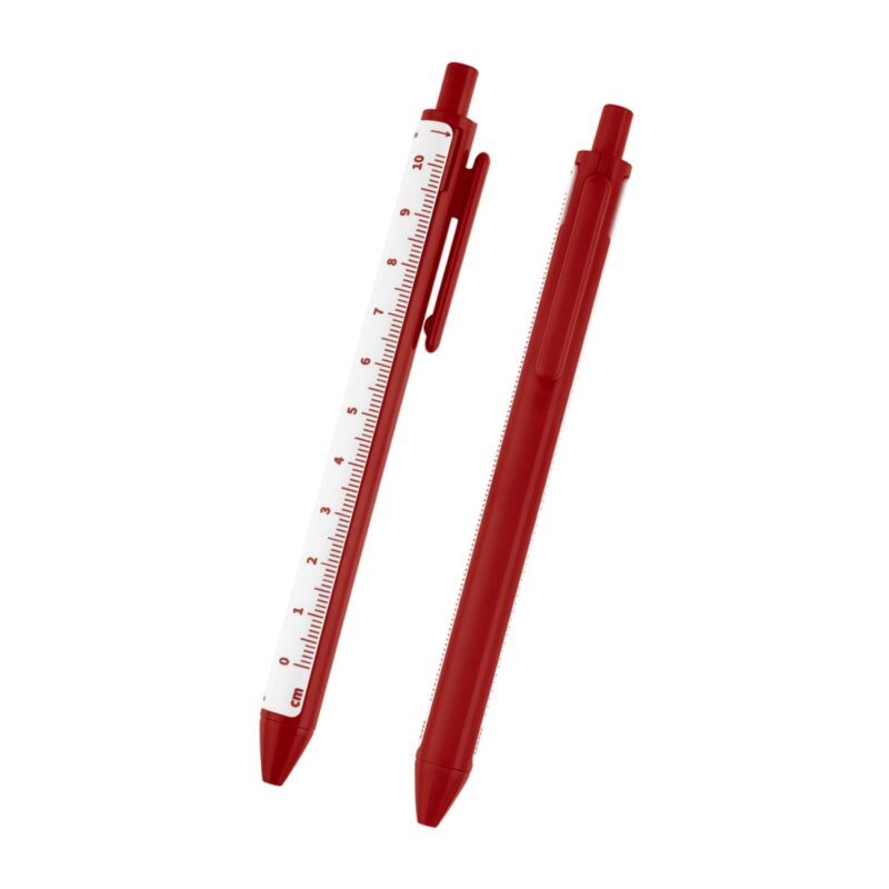 Custom Straight Line Pen With 4" Ruler - 8