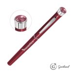Custom Garland® Color Aura Rollerball Pen - Chrome Accent - 3