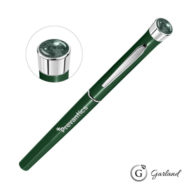 Custom Garland® Color Aura Rollerball Pen - Chrome Accent - 4