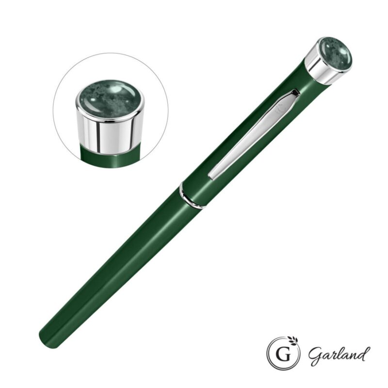 Custom Garland® Color Aura Rollerball Pen - Chrome Accent - 9