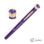 Custom Garland® Color Aura Rollerball Pen - Gold Accent - 5