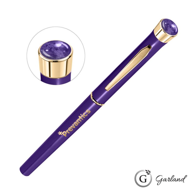 Custom Garland® Color Aura Rollerball Pen - Gold Accent - 5