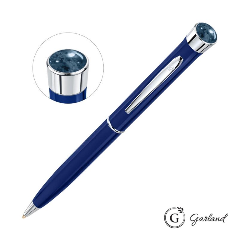 Custom Garland® Color Aura Twist Ballpoint Pen - Chrome Accent - 8