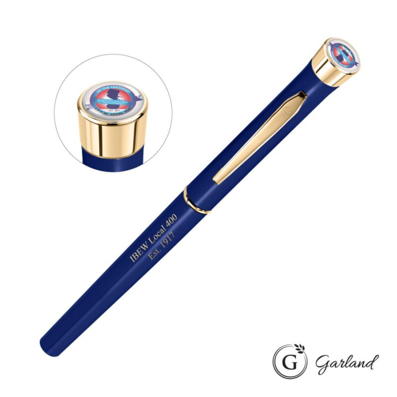 Custom Garland® Color Custom Rollerball Pen - Gold Accent - 2