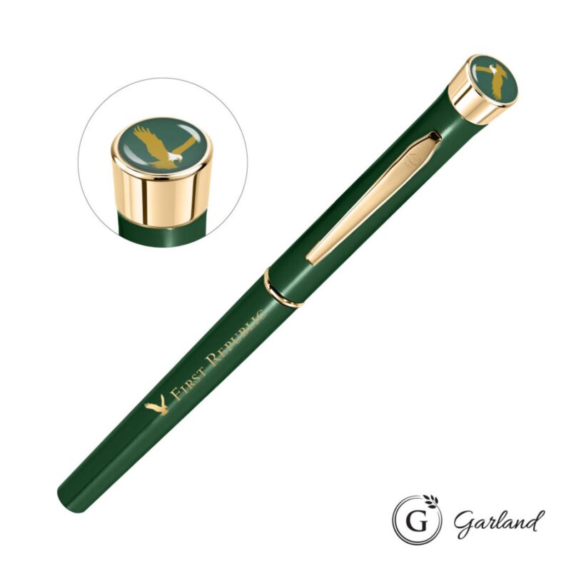 Custom Garland® Color Custom Rollerball Pen - Gold Accent - 4