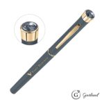 Custom Garland® Color Matte Aura Rollerball Pen - Gold - 4