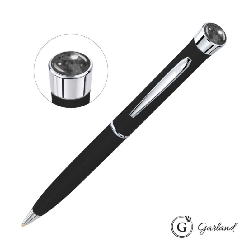 Custom Garland® Color Matte Aura Twist Pen - Chrome - 8