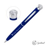 Custom Garland® Color Matte Emblem Twist Ballpoint Pen - Chrome - 2
