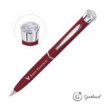 Custom Garland® Color Matte Emblem Twist Ballpoint Pen - Chrome - 7