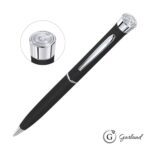 Custom Garland® Color Matte Emblem Twist Ballpoint Pen - Chrome - 8