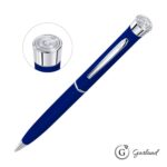 Custom Garland® Color Matte Emblem Twist Ballpoint Pen - Chrome - 9