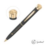 Custom Garland® Color Matte Emblem Twist Ballpoint Pen - Gold - 4