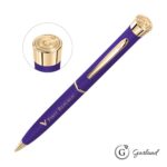Custom Garland® Color Matte Emblem Twist Ballpoint Pen - Gold - 5