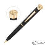 Custom Garland® Color Matte Emblem Twist Ballpoint Pen - Gold - 8