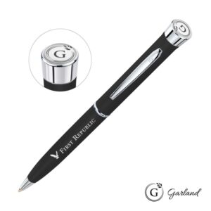 Custom Garland® Color Matte Twist Ballpoint Pen - Chrome