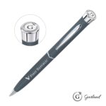 Custom Garland® Color Matte Twist Ballpoint Pen - Chrome - 4