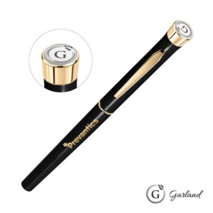 Custom Garland® Color Rollerball Pen - Gold Accent