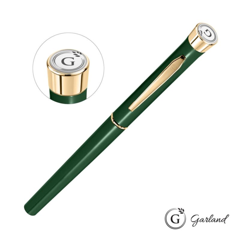 Custom Garland® Color Rollerball Pen - Gold Accent - 9
