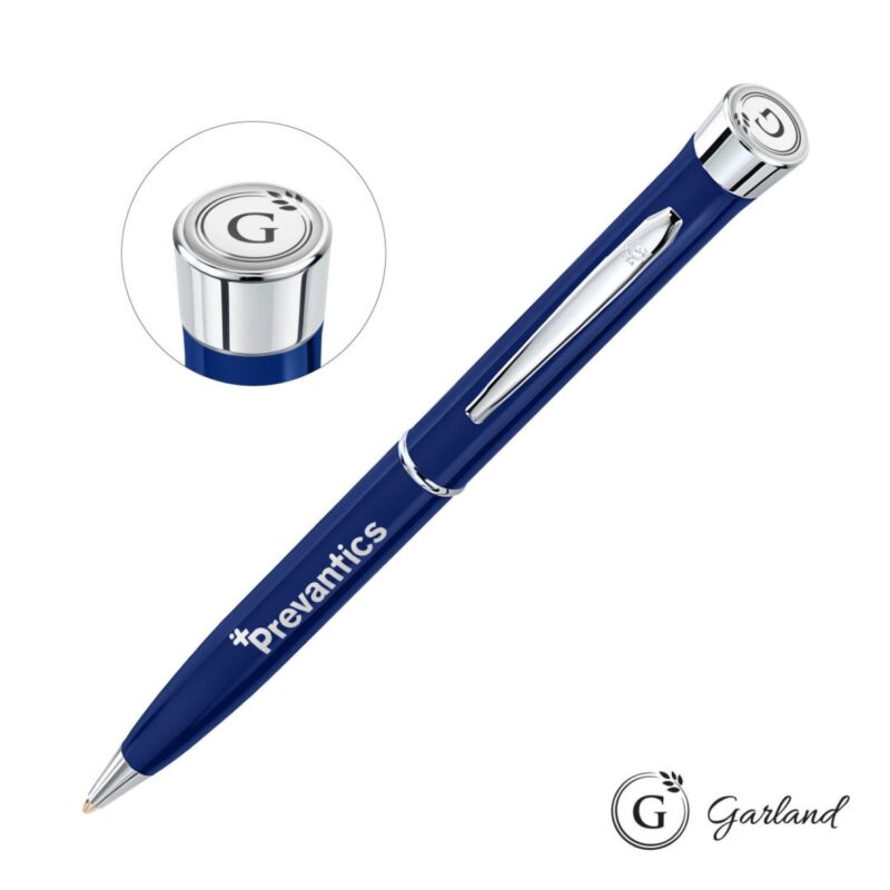 Custom Garland® Color Twist Ballpoint Pen - Chrome Accent - 2