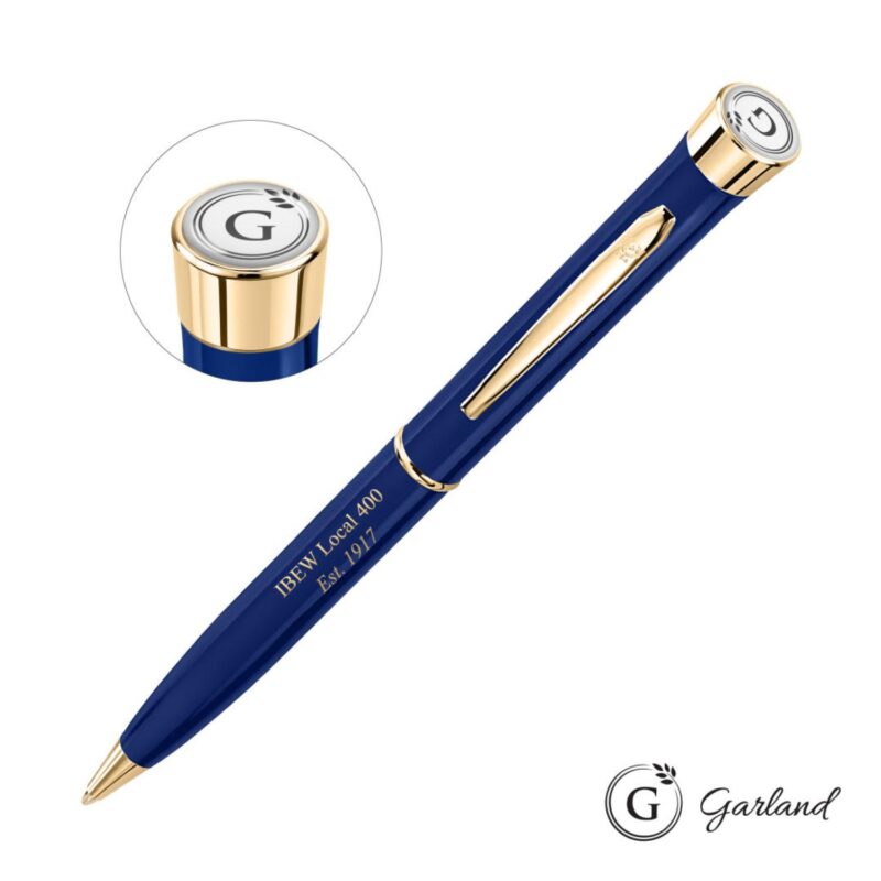 Custom Garland® Color Twist Ballpoint Pen - Gold Accent - 2
