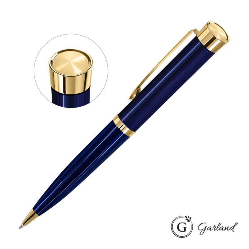 Custom Garland® Executive Color Custom Emblem Ballpoint Pen - Gold - 5