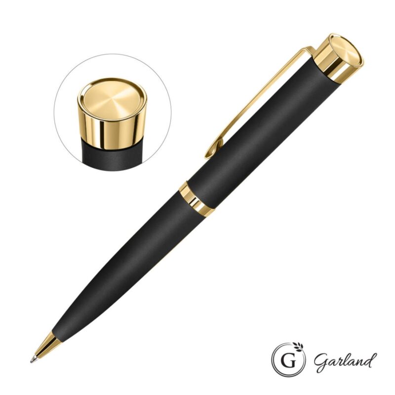 Custom Garland® Executive Color Custom Emblem Ballpoint Pen - Gold - 6