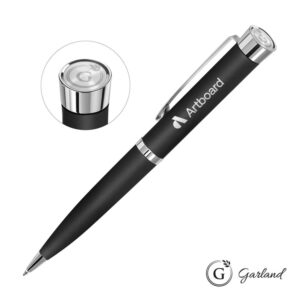 Custom Garland® Executive Color Emblem Ballpoint Pen - Chrome