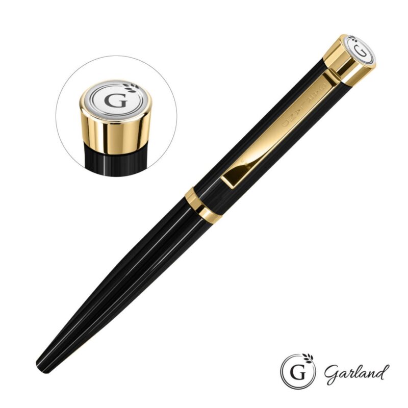 Custom Garland® Executive Color Rollerball Pen - Gold - 4