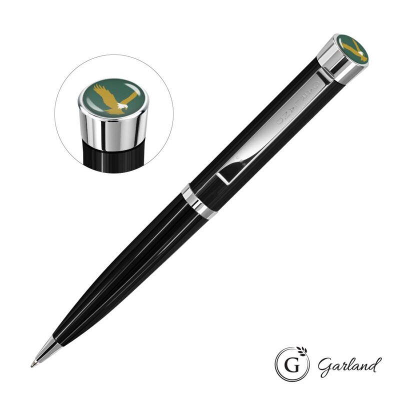 Custom Garland® Executive Custom Color Ballpoint Twist Pen - Chrome - 4