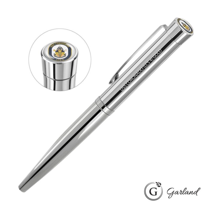 Custom Garland® Executive Custom Signature Rollerball Pen - Chrome
