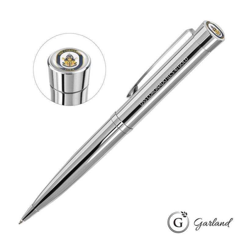 Custom Garland® Executive Custom Signature Twist Pen - Chrome